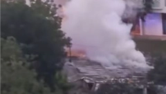 POŽAR U NOVOM SADU Dim kulja na sve strane (VIDEO)