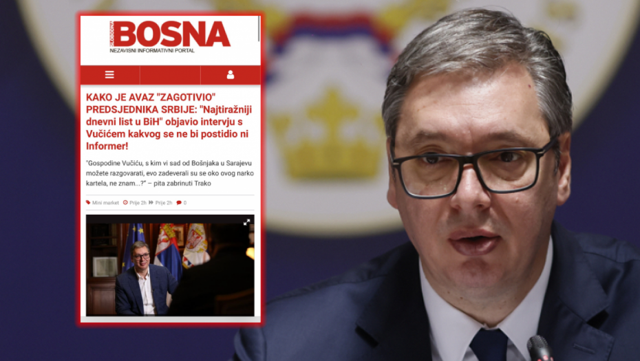 VUČIĆ NA UDARU ISLAMISTA Sada im je kriv Dnevni avaz jer je objavio fer i pošten intervju sa predsednikom Srbije!