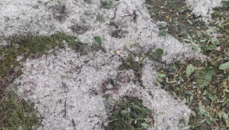 SMRAČILO SE KAO DA PADA NOĆ, GRAD TUKAO 20 MINUTA Pogledajte šta je iza sebe ostavilo nevreme u Topoli (FOTO)