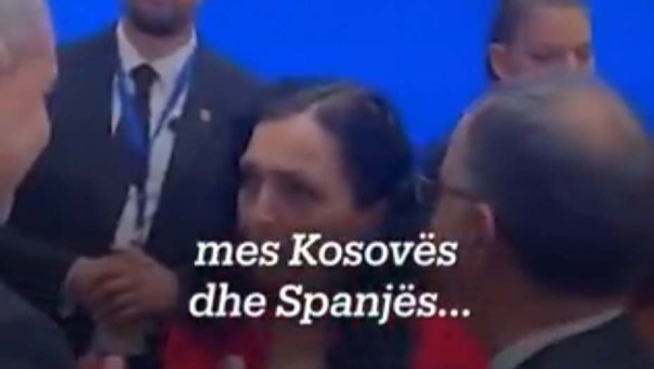 BLAMAŽA VJOSE OSMANI Albanka po hodniku juri turskog ministra: Može li nešto sa Španijom... (VIDEO)