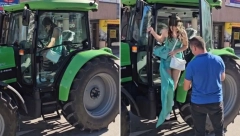 DOK SU DRUGE IZLAZILE IZ LIMUZINA Tijanu tata na maturski bal dovezao traktorom, "nema čega da se stidim"