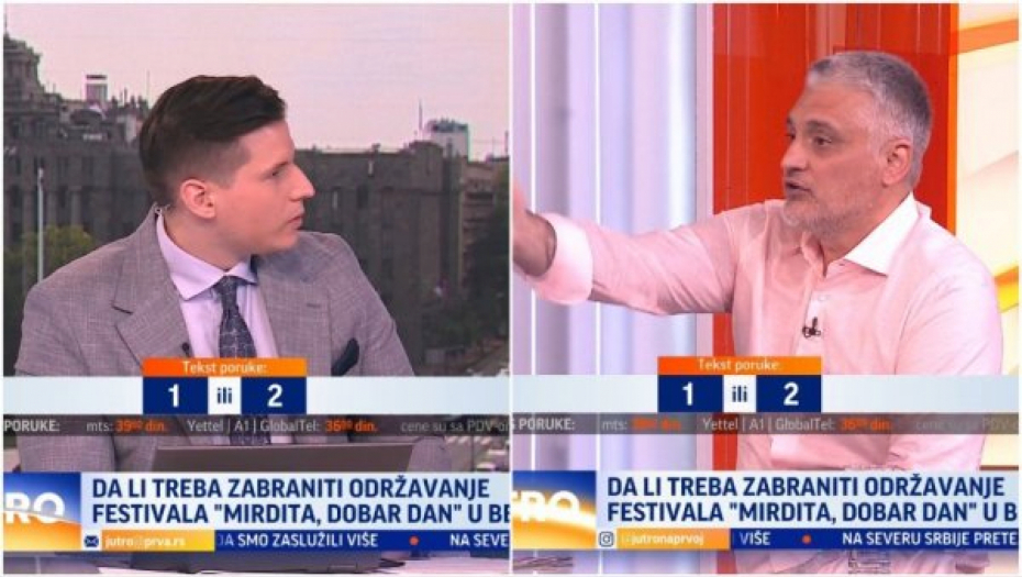 "ŠTO NE UZMEŠ PUŠKU I NE IDEŠ U VOJSKU?" Čeda Jovanović napravio haos u studiju, pa napao voditelja (VIDEO)