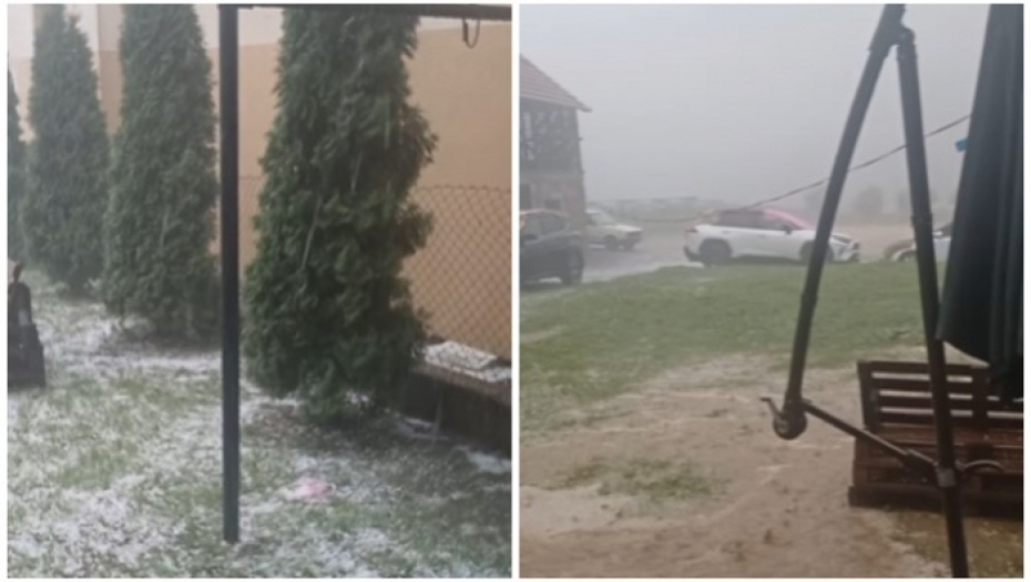 ZABELELO SE U SRBIJI NA +40 KAO DA JE ZIMA Pogledajte kako GRUVA nevreme, grmljavina i grad iz vedra neba! (FOTO/VIDEO)