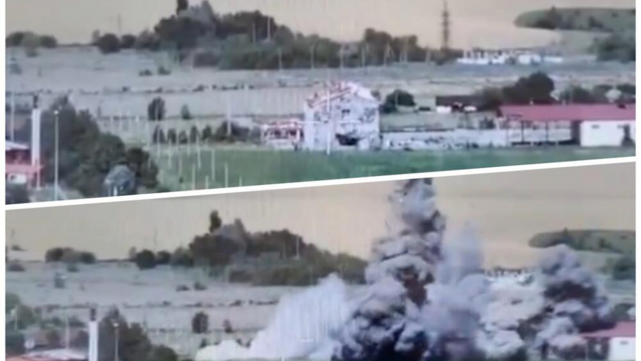 EKSPLOZIJA U RUSIJI:  Snimak napada na rusku vojsku u Belgorodskoj oblasti!