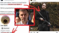 SAVO IDE U ŠETNJU SA "STUDENTOM" KOJI POZIRA SA JURIŠNOM PUŠKOM Manojlović otišao na holidej sa nasilnikom