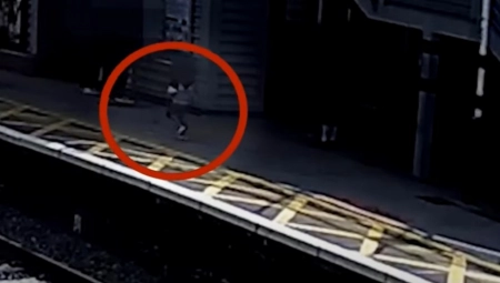 TROGODIŠNJAK SE IGRAO NA PERONU, PA PAO NA ŠINE Tragedija izbegnuta za dlaku, putnici skočili! (VIDEO)