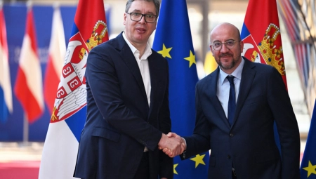 "BUDUĆNOST SRBIJE JE U EVROPSKOJ UNIJI": Šarl Mišel nakon sastanka s Vučićem