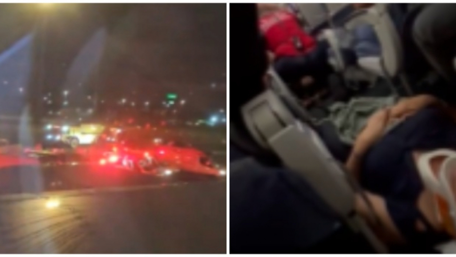DRAMA NA NEBU Avion prinudno sleteo zbog jakih turbulencija, POVREĐENO 30 LJUDI! Snimljeno sve (VIDEO)