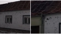 KUĆA KAO DA JE BOMBAMA ZASUTA Čovek u suzama, nevreme mu razorilo dom! (VIDEO)