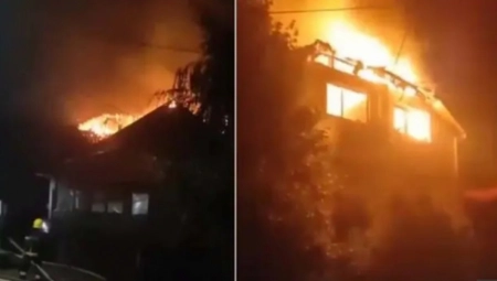 STRAVA U SMEDEREVU! Grom zapalio kuću, plamen se diže nekoliko metara ka nebu (FOTO/VIDEO)