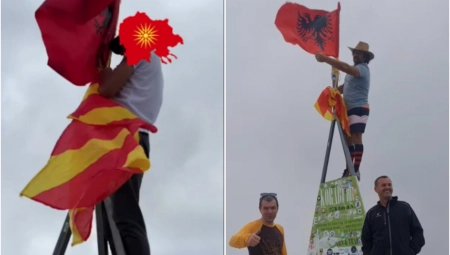 MAKEDONSKA ZASTAVA VRAĆENA NA GOLEM KORAB Incident podsetio na napetost između Makedonaca i Albanaca