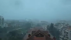 POTRESNI PRIZORI IZ CRNE GORE: Sav haos nevremena u nekoliko sekundi (VIDEO)