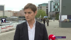 "VAŽNO DA IMAMO ŠTO BOLJU KOMUNIKACIJU SA NEMAČKOM, RAZGOVOR JE UVEK DOBAR" Brnabić se obratila građanima iz Berlina (VIDEO)