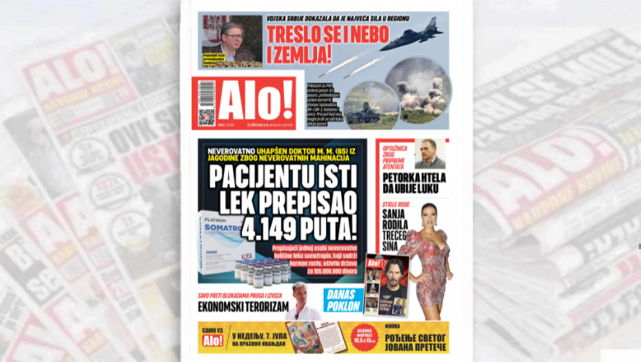 NEVEROVATNO! PACIJENTU ISTI LEK PREPISAO 4.149 PUTA? Uhapšen osumnjičeni doktor iz Jagodine