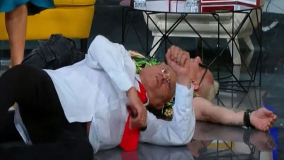 ERA OJDANIĆ PAO KAO POKOŠEN! Pevač se srušio u emisiji, voditeljka hitno reagovala: "Doktore reanimacija..."