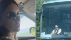 ŠOKANTAN SNIMAK ZAPALIO DRUŠTVENE MREŽE Crnogorci maltretiraju devojku iz Srbije - teraju je da vozi po litici u rikverc (VIDEO)