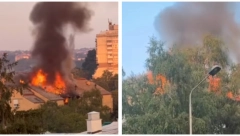 GORI ZGRADA NA KANAREVOM BRDU! Sumnja se da je klima uređaj uzrok požara! (VIDEO)