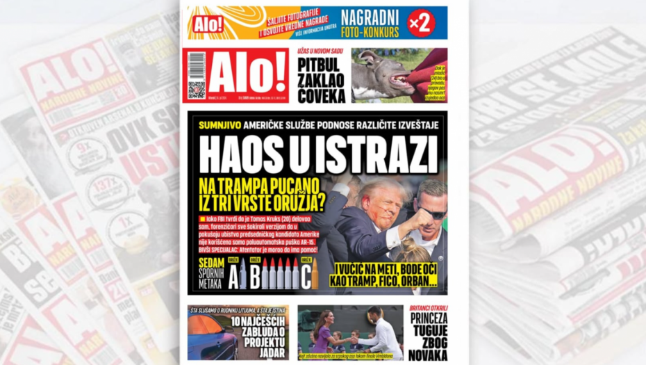 HAOS U ISTRAZI Na Trampa pucano iz tri vrste oružja