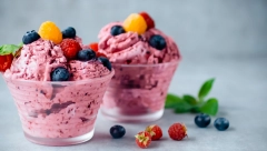 DOMAĆI SLADOLED OD MALINA Ukusniji i zdraviji od kupovnog, a grčki jogurt mu daje posebnu draž
