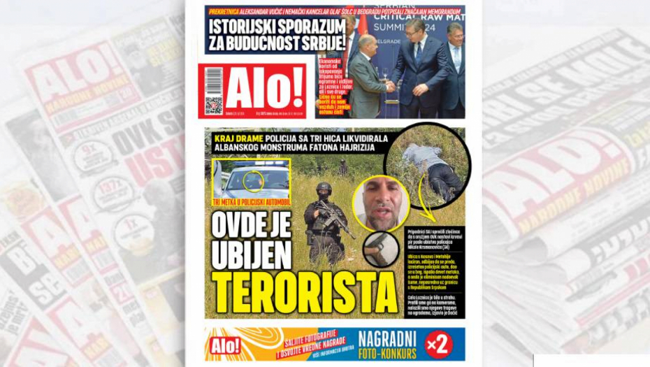 KRAJ DRAME Policija sa tri hica likvidirala albanskog monstruma Fatona Hajrizija