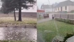 RHMZ IZDAO NOVO UPOZORENJE Jak grad se sručio na Gornji Milanovac, na udaru i Lazarevac: Kiša pada i u Beogradu (VIDEO)
