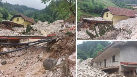 UNIŠTENO 10 KUĆA U STRAVIČNOM NEVREMENU Reka se izlila iz korita, kamenje drobilo sve pred sobom, naređena HITNA evakuacija(FOTO)