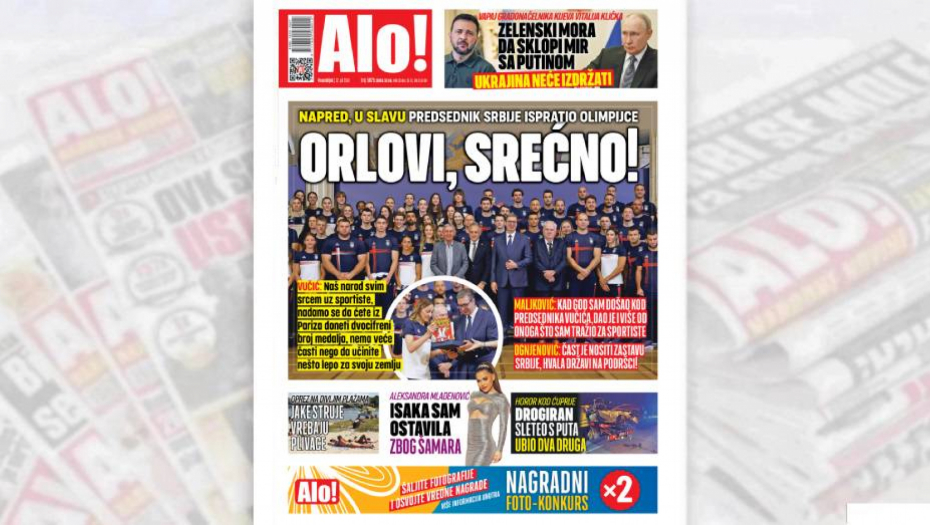 NAPRED, U SLAVU! Predsednik Srbije ispratio olimpijski tim put Pariza