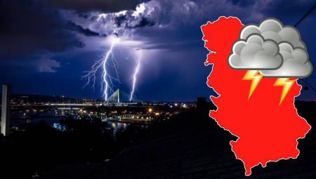 PLJUSKOVI SA GRMLJAVINOM STIŽU ZA SAT VREMENA! Ovaj deo Srbije je prvi na udaru!