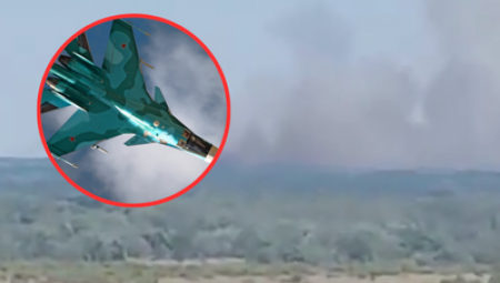 RUSKI SU-34 RAZORIO UKRAJINCE U KURSKU Ministarstvo odbrane objavilo snimak (VIDEO)