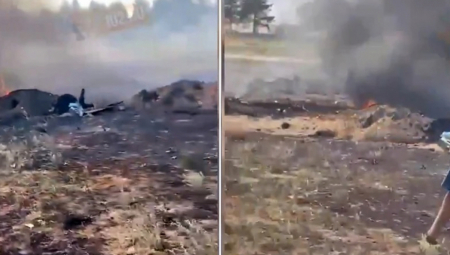 NOVI SNIMCI SA MESTA NESREĆE Srušio se ruski vojni avion u Volgogradskoj oblasti (VIDEO)