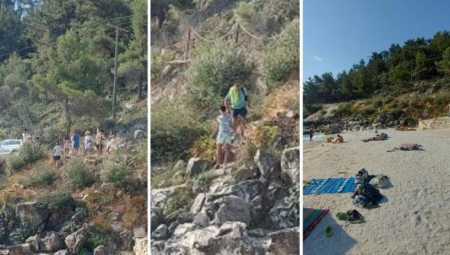 DAJ NAM 25 EVRA ILI PRELETI PREKO STENA Vlasnici bara u Grčkoj nisu hteli da puste Srbina na plažu!