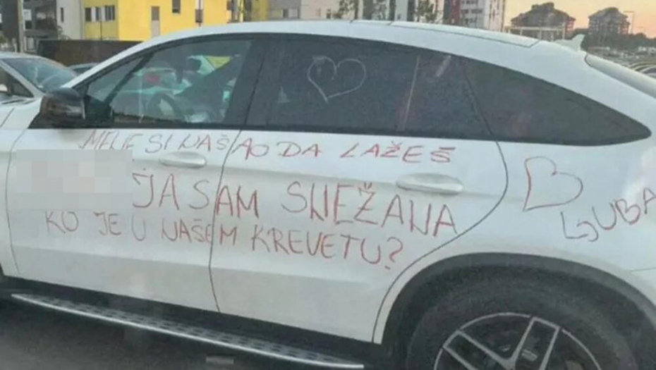 SKANDALOZNA ISTINA O VIRALNOM MERCEDESU! Šta se krije iza poruke na autu, oglasila se čuvena Snežana!