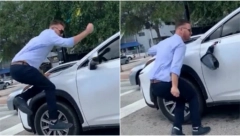 KUNG FU NA RASKRSNICI Zaustavio je saobraćaj, izašao iz auta i pokazao šta zna (VIDEO)