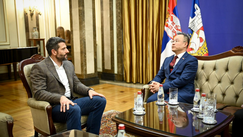 Gradonačelnik Aleksandar Šapić primio ambasadora NR Kine u Srbiji Li Minga