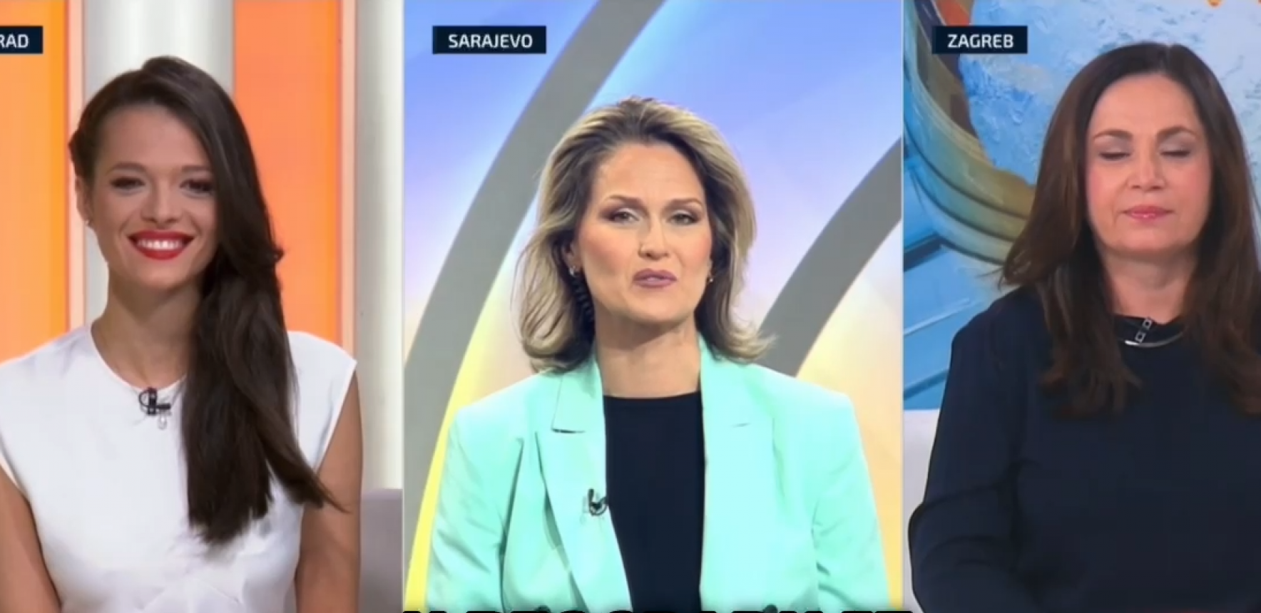 OSMEH U STUDIJU IZ BEOGRADA U EMISIJI U KOJOJ NJENA "KOLEGICA" IZ ZAGREBA HVALI ZLOČIN NAD SRBIMA Sramna scena na Šolakovom mediju (VIDEO)
