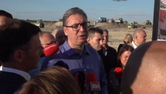 "NACIONALNI STADION ĆE BITI UBEDLJIVO NAJLEPŠI U EVROPI" Predsednik obišao radove na izgradnji Nacionalnog fudbalskog stadiona (VIDEO)