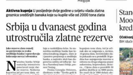 Hrvatske poslovne novine hvale ekonomsku politiku i stabilnost Srbije