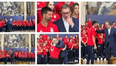 ZAHVALJUJUĆI VAMA SMO SE POPELI NA SAM VRH Dirljive reči predsednika Vučića našim sportistima, osvajačima medalja na Igrama u Parizu