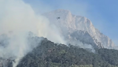 BUKTE POŽARI NA TJENTIŠTU, VATRA UZELA MAHA! Jedinice MUP na terenu, helikopterima se bore sa vatrenom stihijom!