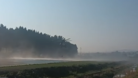 POŽAR NA PLANINI JADOVNIK, HELIKOPTERSKE JEDINICE MUP SE BORE SA VATRENOM STIHIJOM! (VIDEO)