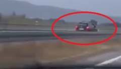 UBICA SNIMLJEN NA AUTOPUTU U SRBIJI Vozio u kontra-smeru 120 na sat (VIDEO)