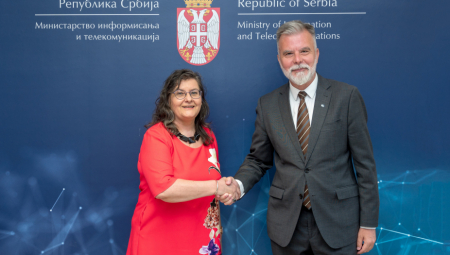 INTENZIVIRATI SARADNJU SRBIJE I RUMUNIJE U OBLASTI INFORMISANJA I TELEKOMUNIKACIJA Osnaživanje regionalne saradnje u oblasti telekomunikacija jedan od prioriteta Ministarstva  (FOTO)