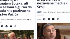 I KAMEN BI ZAPLAKAO - SAMO NAM ŠOLAKA NE DIRAJTE! U njegovim medijima svaki dan RAZAPINJU Vučića, kad se ukaže na to - I KUKU I LELE!