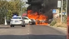 PET OSOBA POVREĐENO U STRAVIČNOM UDESU KOD PANČEVA U sudaru izgorela dva automobila (FOTO/VIDEO)