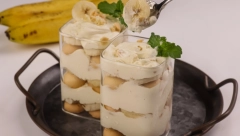 BANANA PUDING U neodoljivom spoju sa piškotama, zamirisaće cela kuća