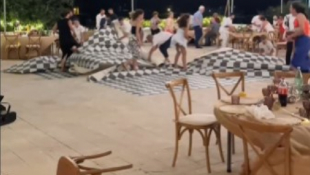 VENČANJE U HRVATSKOJ SE PRETVORILO U KATASTROFU Stolice padale, tepisi se podizali, pribor leteo na sve strane! (VIDEO)