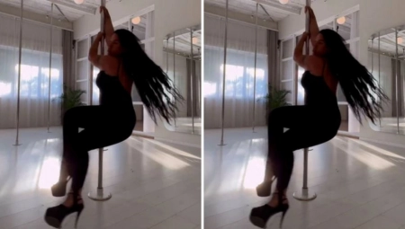 SEKA ALEKSIĆ IGRA OKO ŠIPKE Gola leđa i uski kombinezon, pevačica šokirala!