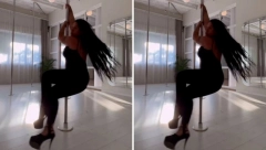 SEKA ALEKSIĆ IGRA OKO ŠIPKE Gola leđa i uski kombinezon, pevačica šokirala!