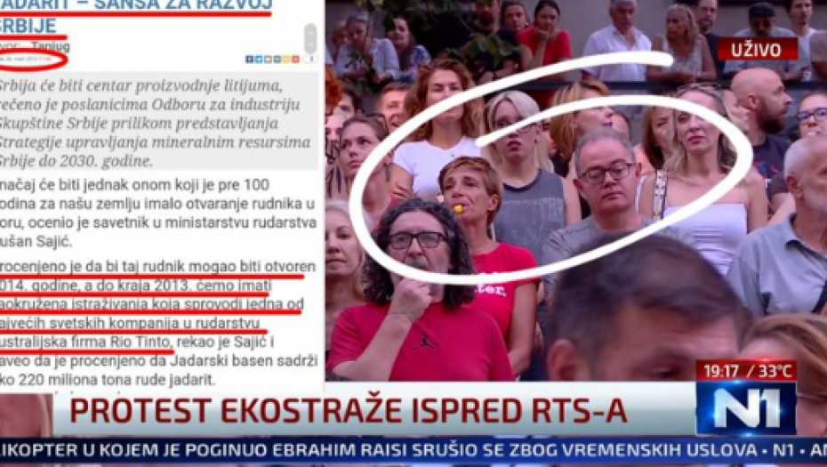 DOKLE IDE BEZOBRAZLUK?! Na protest protiv Rio Tinta došao i predsednik stranke koja je dovela Rio Tinto i koja je obećala da će se kopati!