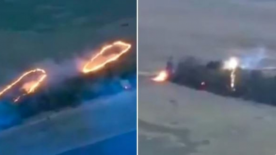 HOROR U UKRAJINI! Dron sipa TEČNI METAL po vojnicima koje se sakrivaju (VIDEO)